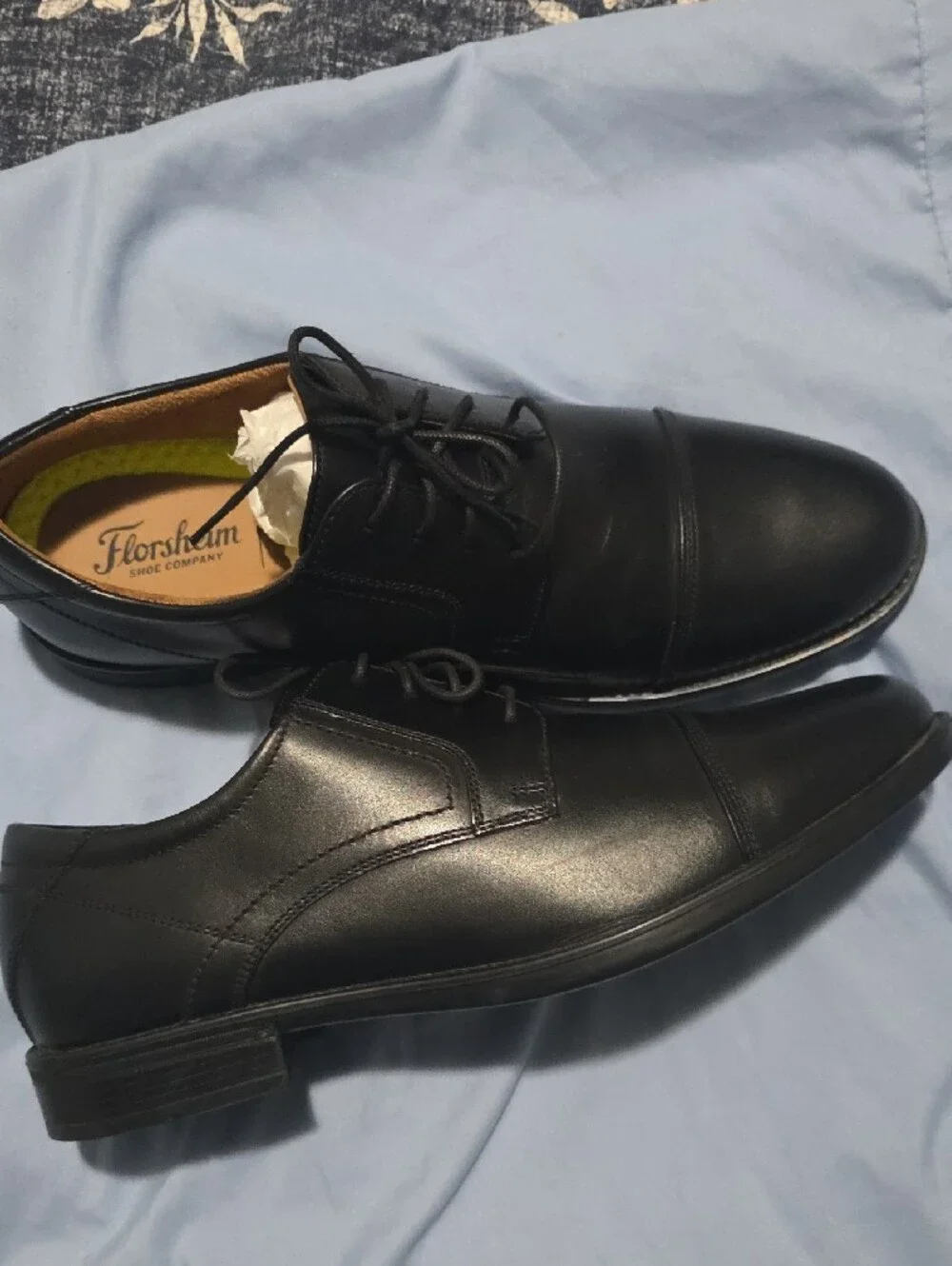Florsheim Midtown Cap Toe Oxford Leather Dress Shoe - Black Size 11